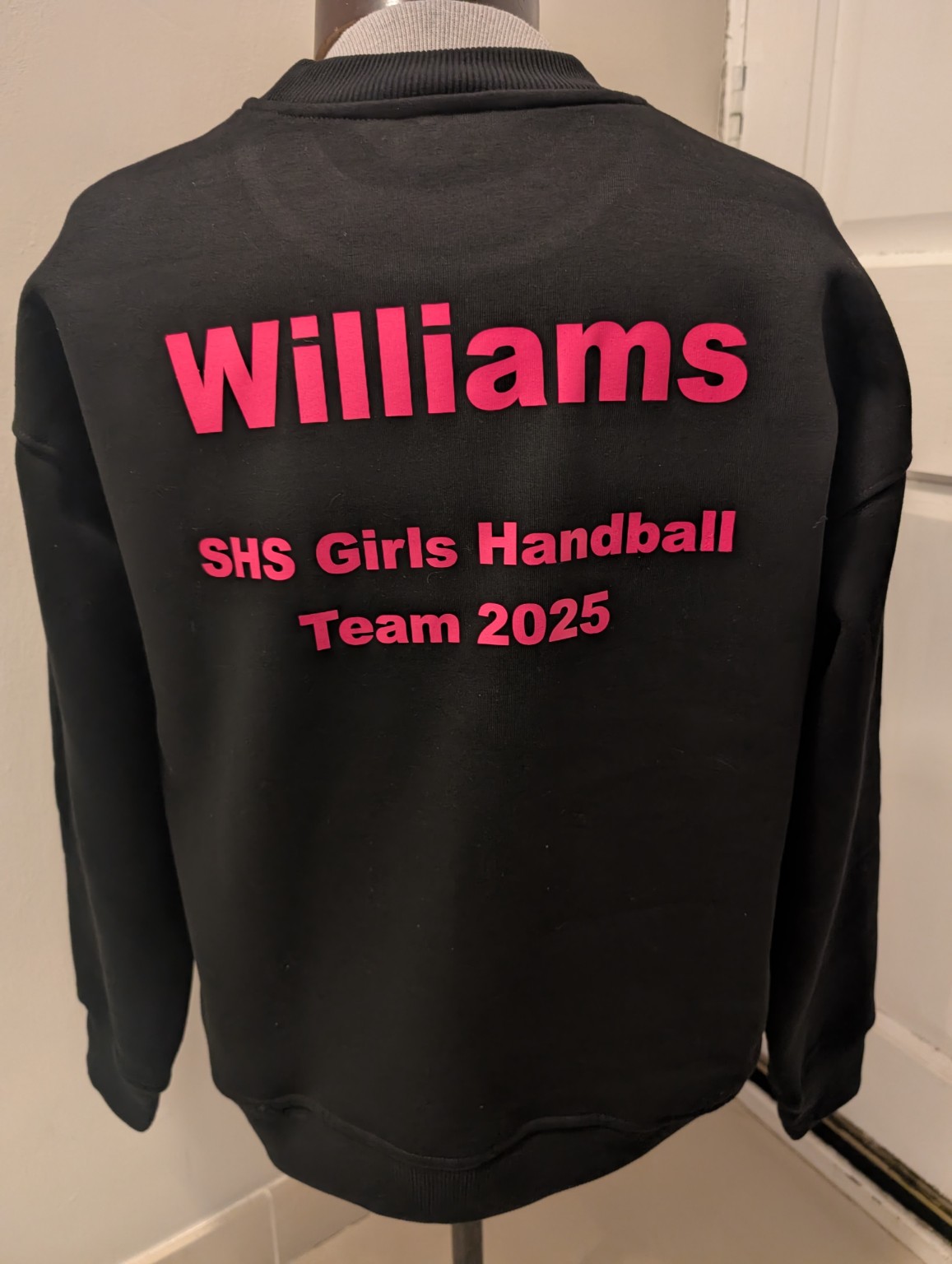 Personalised girls handball team sweatshirt