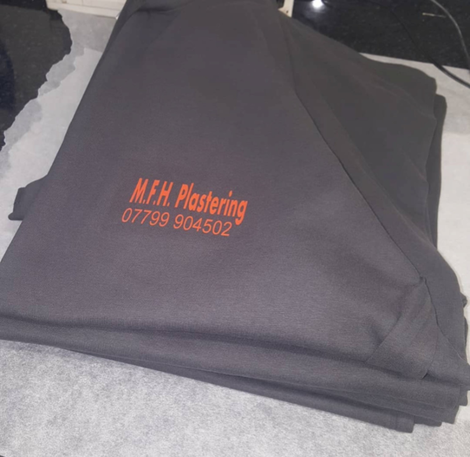 MFH Plastering branded workwear